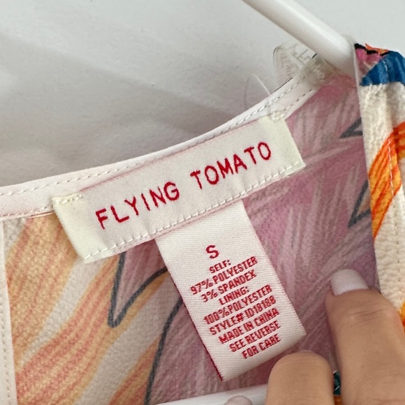 Flying Tomato Multicolor Tropical Print Midi Dress - Picture 2 of 3